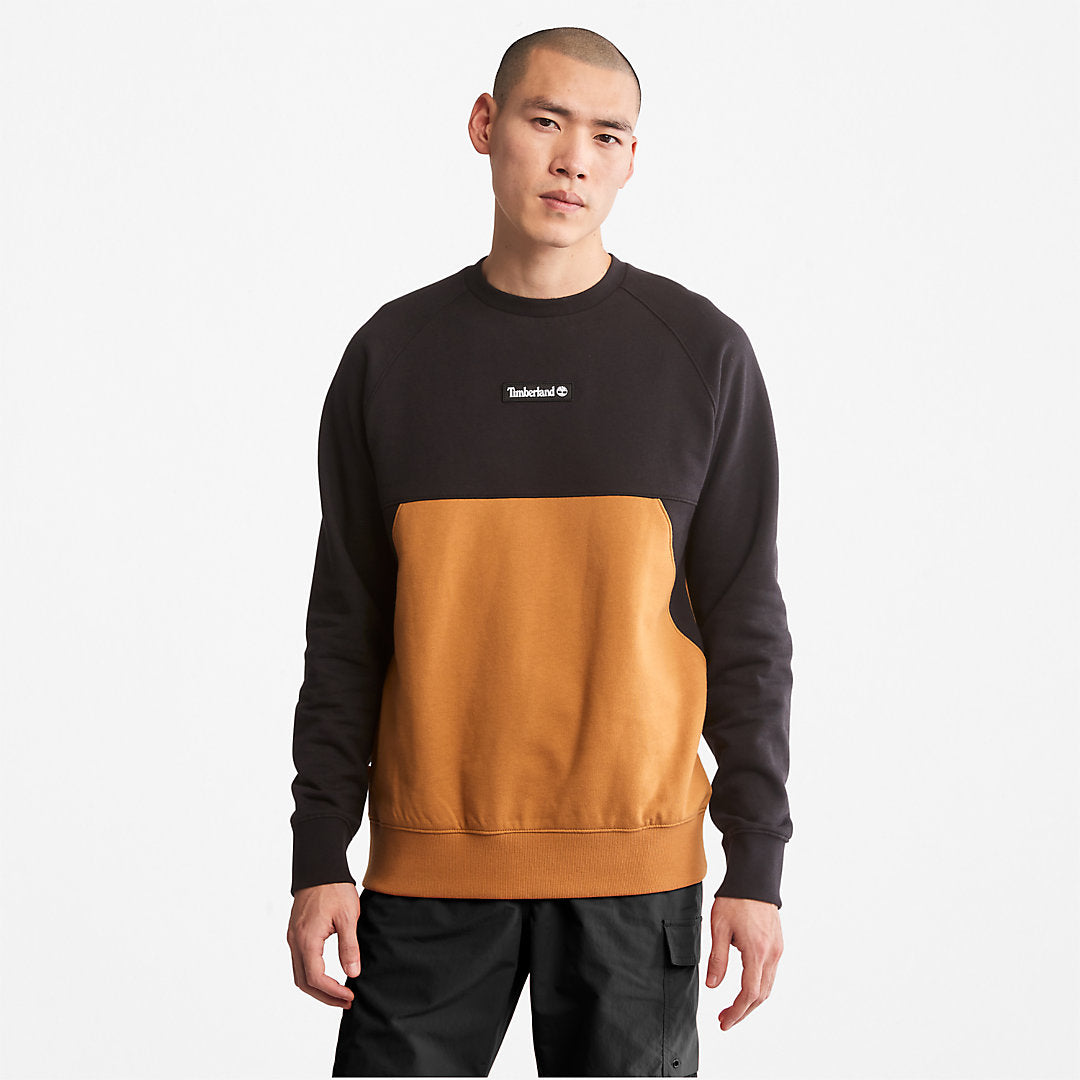 Mens Cut-and-Sew Sweatshirt for Men in Black - Timberland