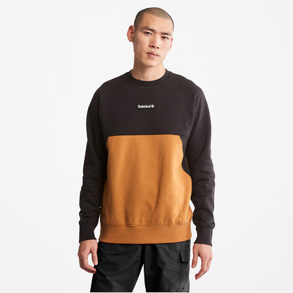 Mens Cut-and-Sew Sweatshirt for Men in Black - Timberland