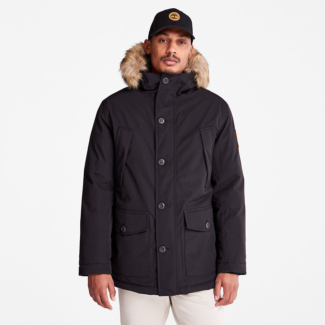 Mens Scar Ridge Parka for Men in Black - Timberland
