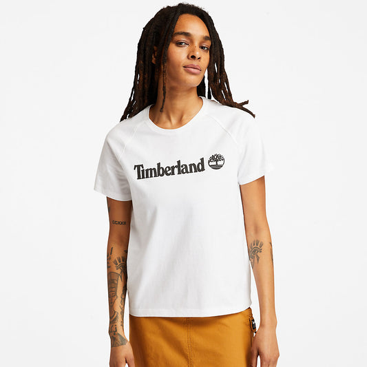 Womens Logo T-Shirt for Women in White - Timberland