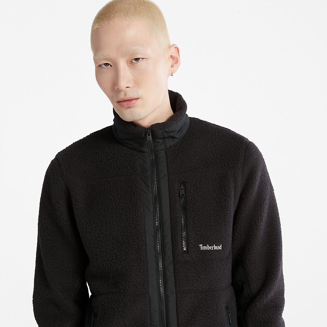 Mens Sherpa Fleece Jacket for Men in Black - Timberland