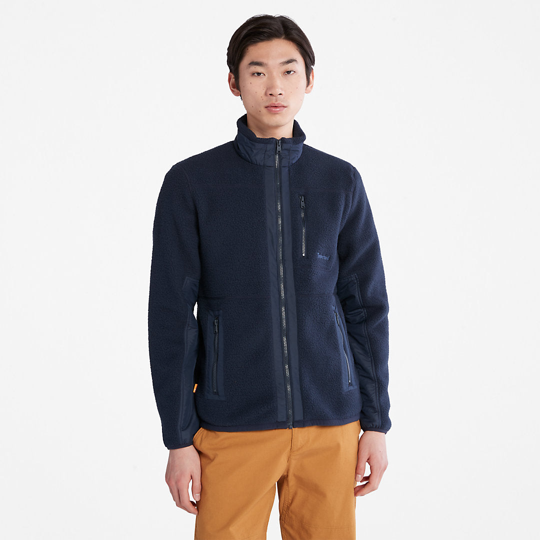 Mens Sherpa Fleece Jacket for Men in Navy - Timberland
