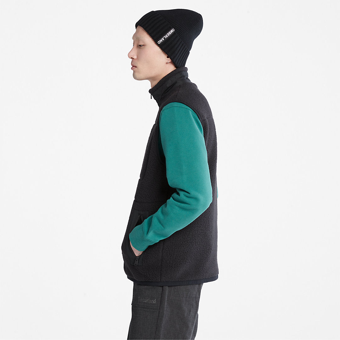 Mens High-pile Fleece Gilet for Men in Black - Timberland