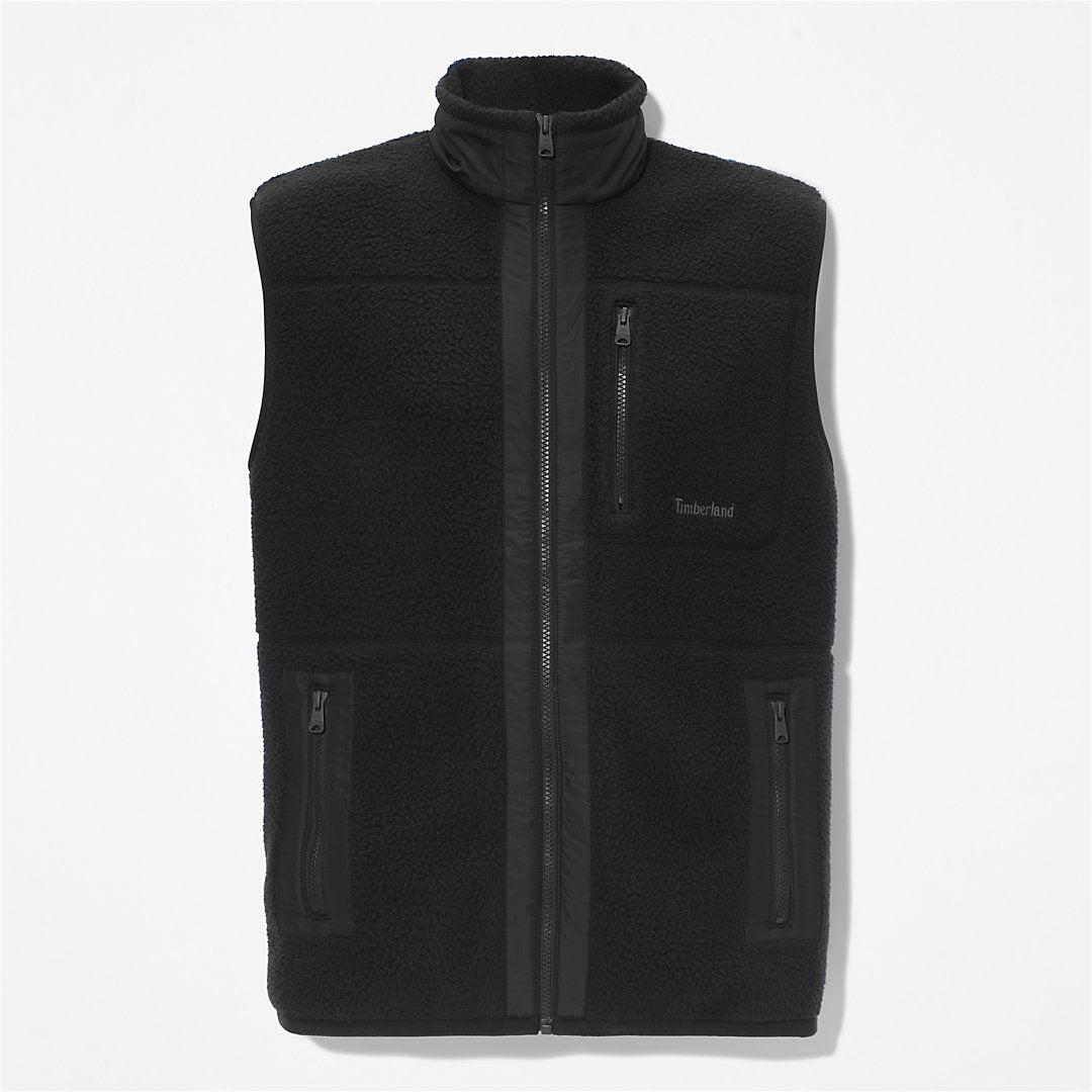 Mens High-pile Fleece Gilet for Men in Black - Timberland