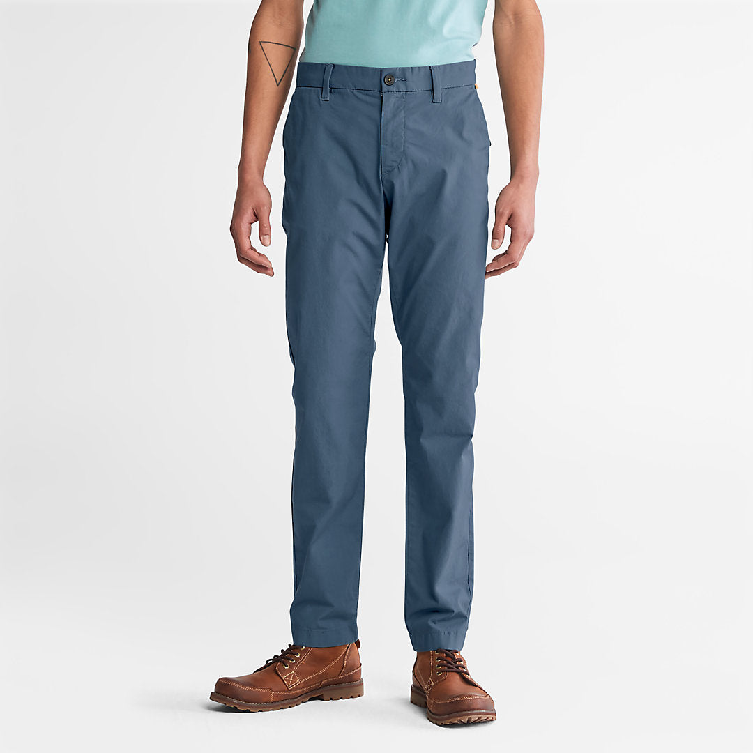 Mens Sargent Lake Stretch Chinos for Men in Blue - Timberland