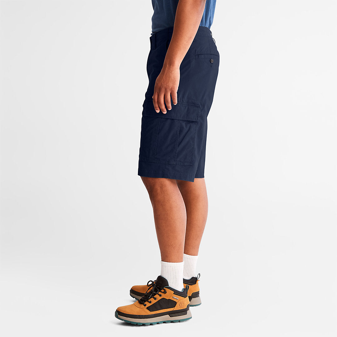 Mens Poplin Cargo Shorts for Men in Navy - Timberland