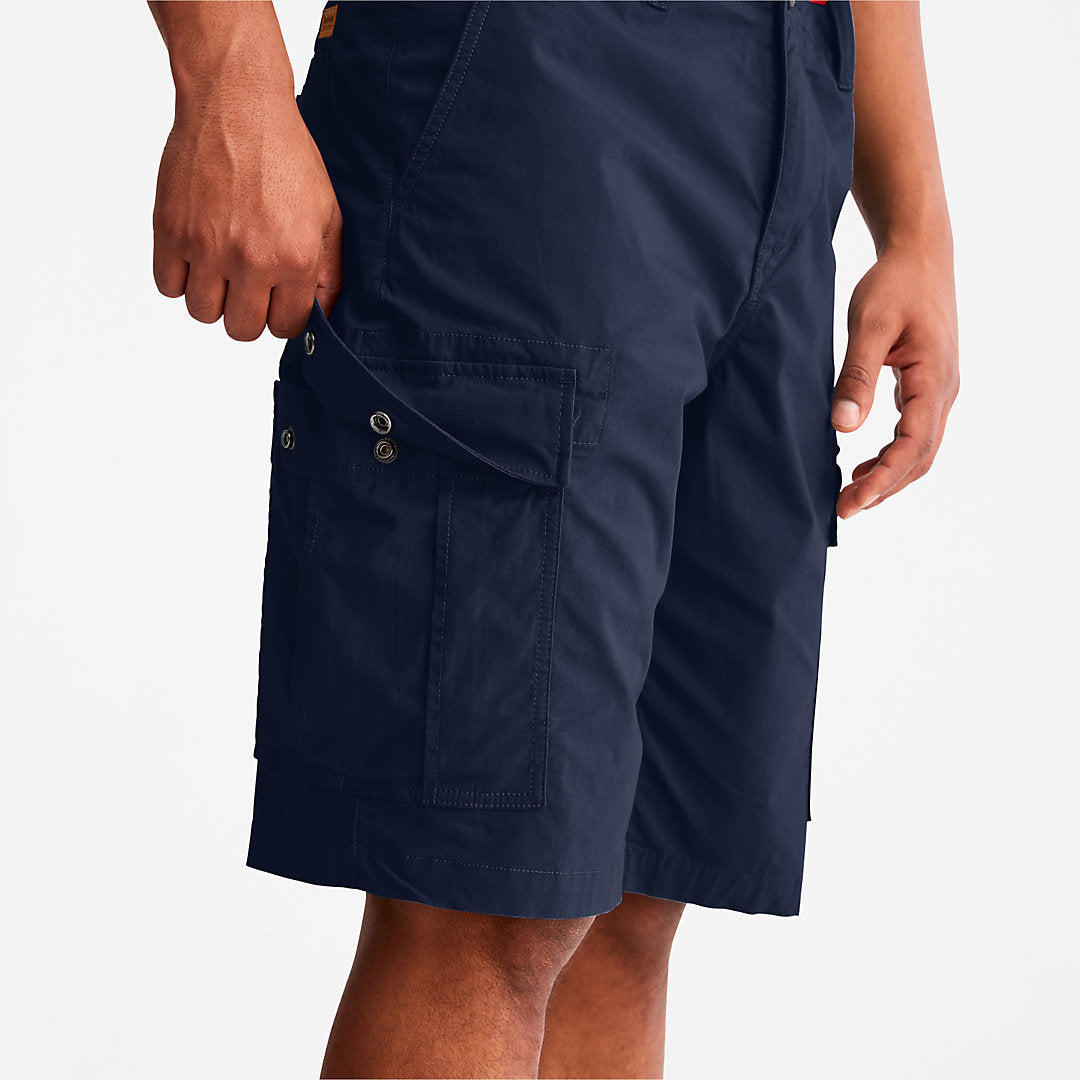 Mens Poplin Cargo Shorts for Men in Navy - Timberland
