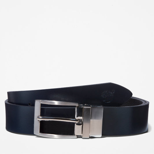 Mens Reversible Leather Belt for Men in Navy - Timberland