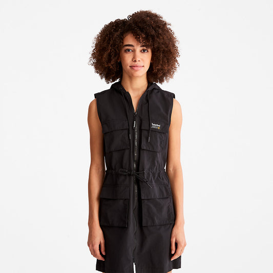 Womens Progressive Utility Hoodie Dress for Women in Black - Timberland