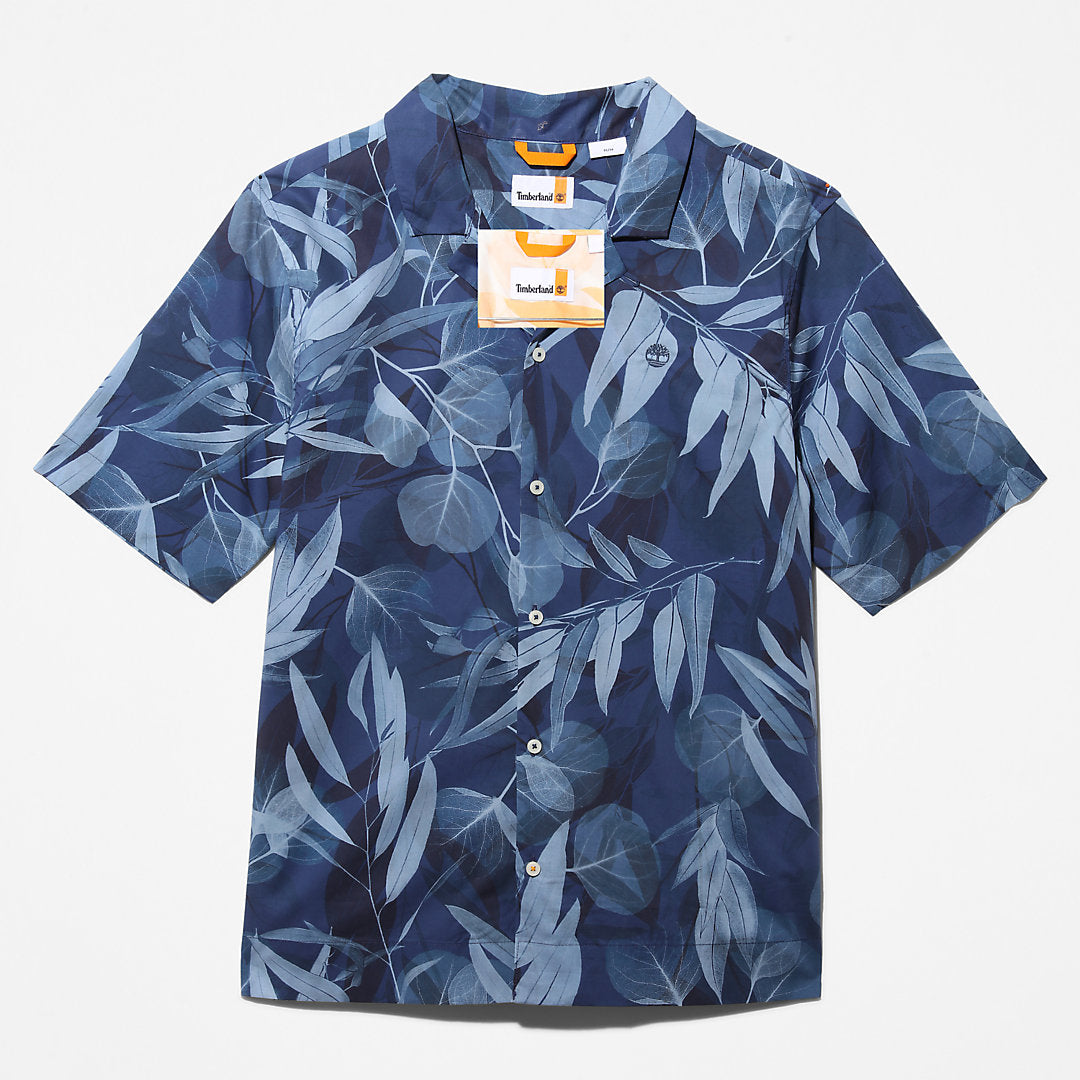 Mens Organic Cotton Resort Shirt for Men in Blue - Timberland
