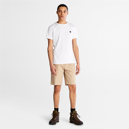 Mens Cotton and Linen-Blend Shorts for Men in Beige - Timberland