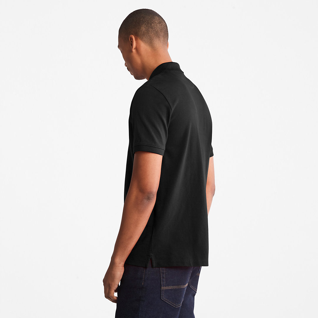 Mens Millers River Pique Polo Shirt for Men in Black - Timberland