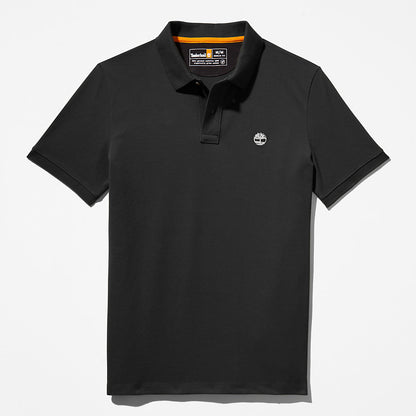 Mens Millers River Pique Polo Shirt for Men in Black - Timberland