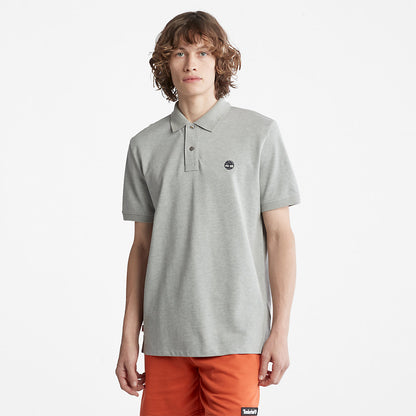 Mens Millers River Pique Polo Shirt for Men in Grey - Timberland