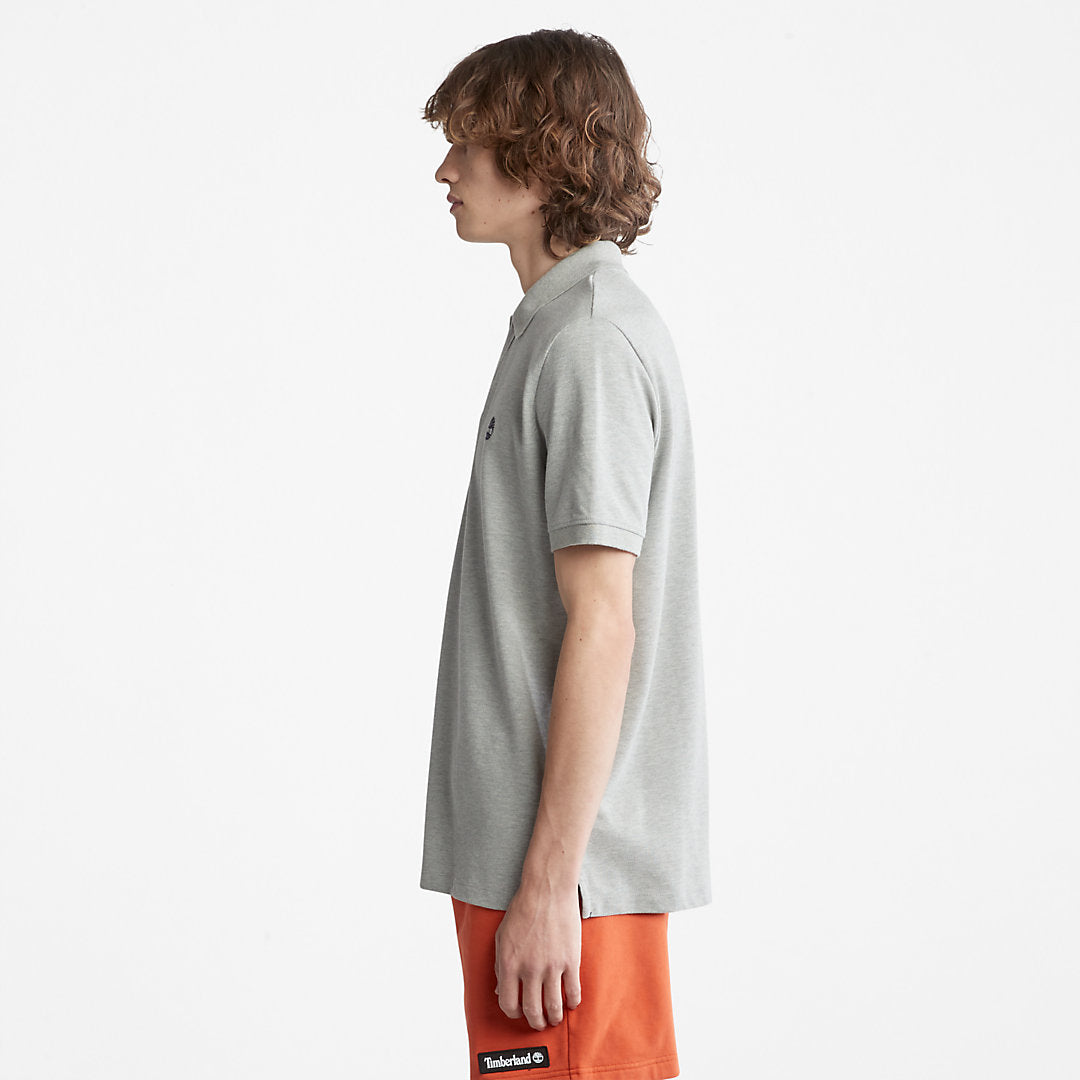 Mens Millers River Pique Polo Shirt for Men in Grey - Timberland