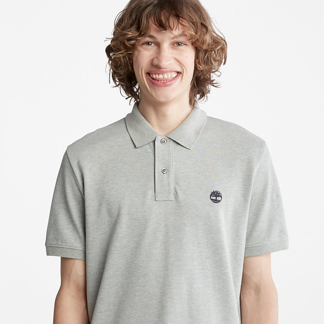 Mens Millers River Pique Polo Shirt for Men in Grey - Timberland