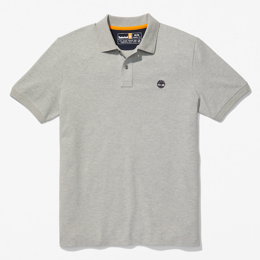 Mens Millers River Pique Polo Shirt for Men in Grey - Timberland