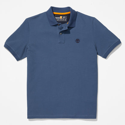 Mens Millers River Pique Polo Shirt for Men in Blue - Timberland