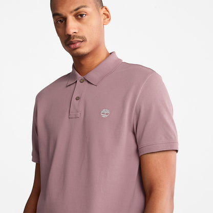 Mens Millers River Pique Polo Shirt for Men in Purple - Timberland