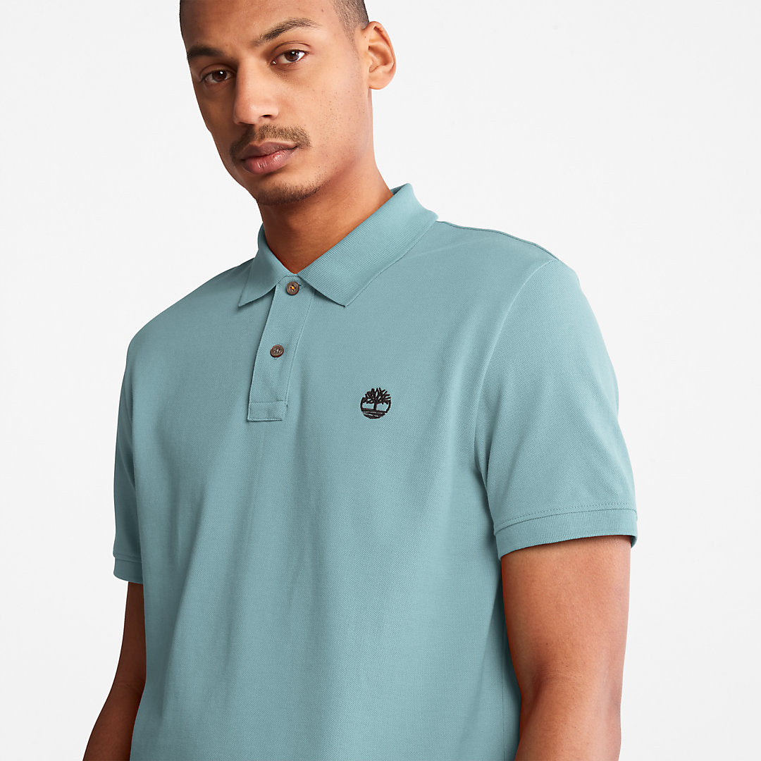 Mens Millers River Pique Polo Shirt for Men in Light Green - Timberland