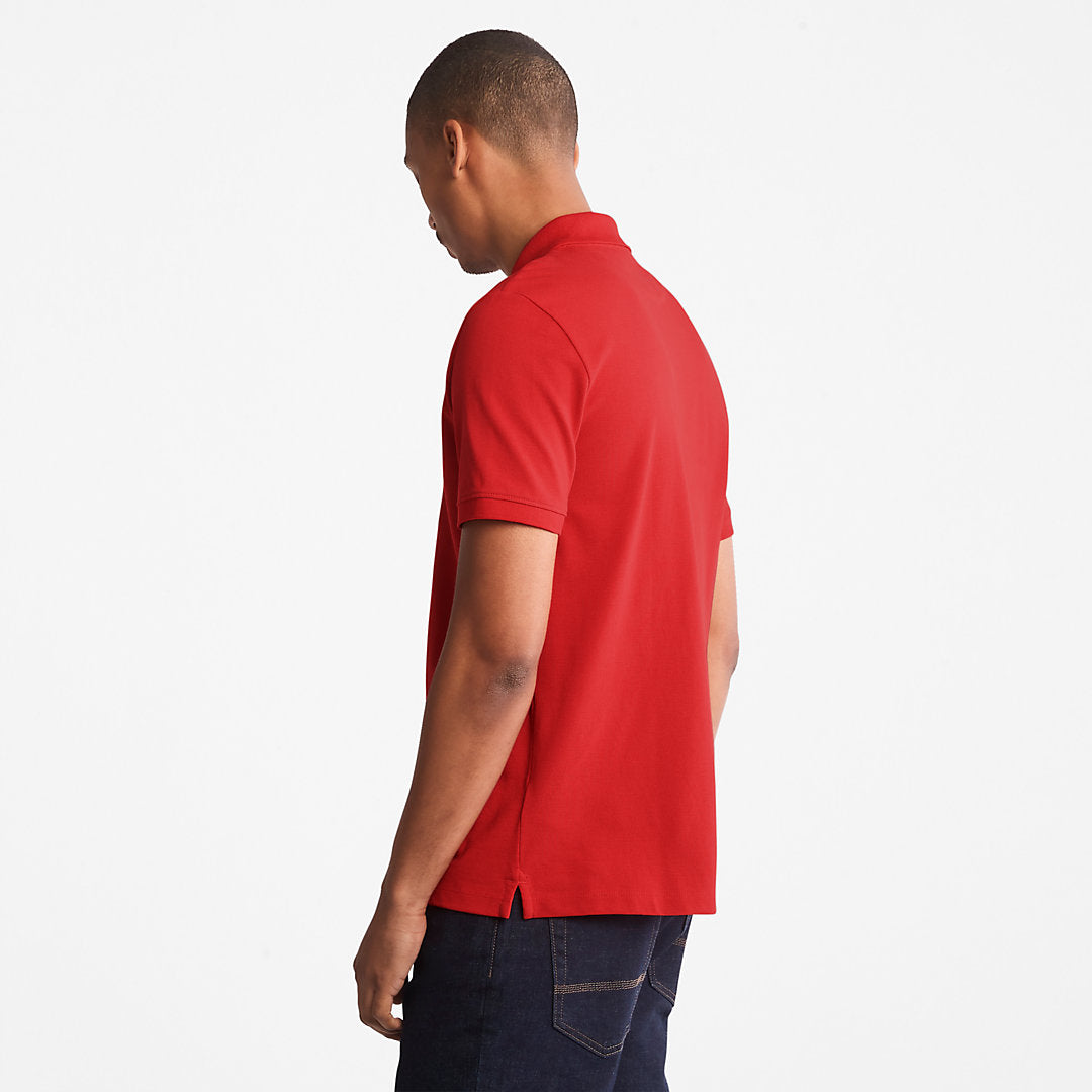 Mens Millers River Pique Polo Shirt for Men in Red - Timberland