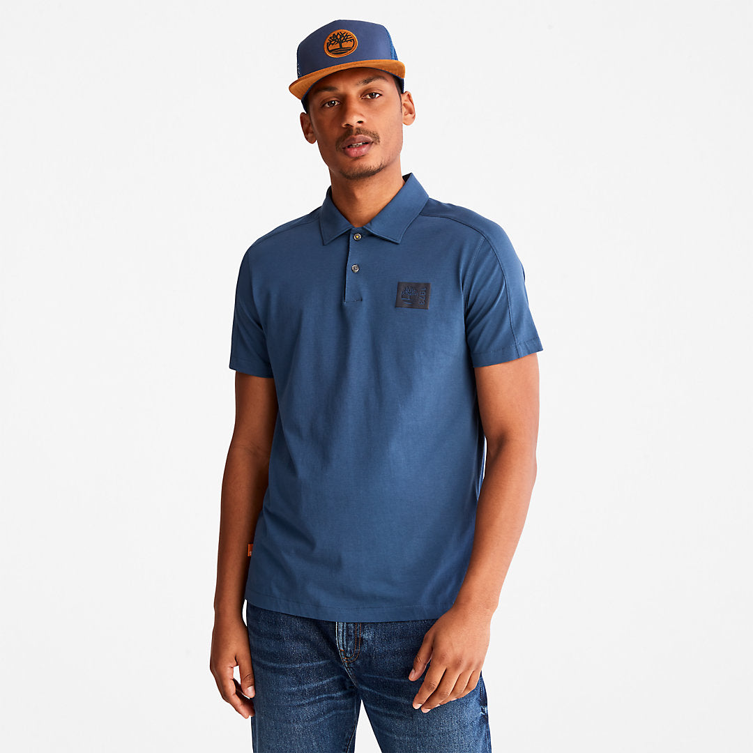 Mens TimberFresh™ Supima® Cotton Polo Shirt for Men in Blue - Timberland