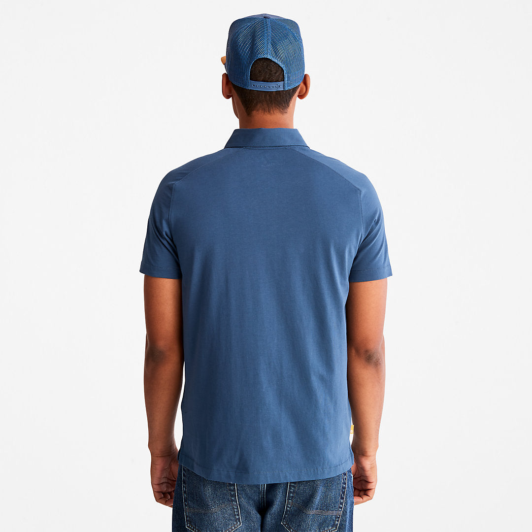 Mens TimberFresh™ Supima® Cotton Polo Shirt for Men in Blue - Timberland