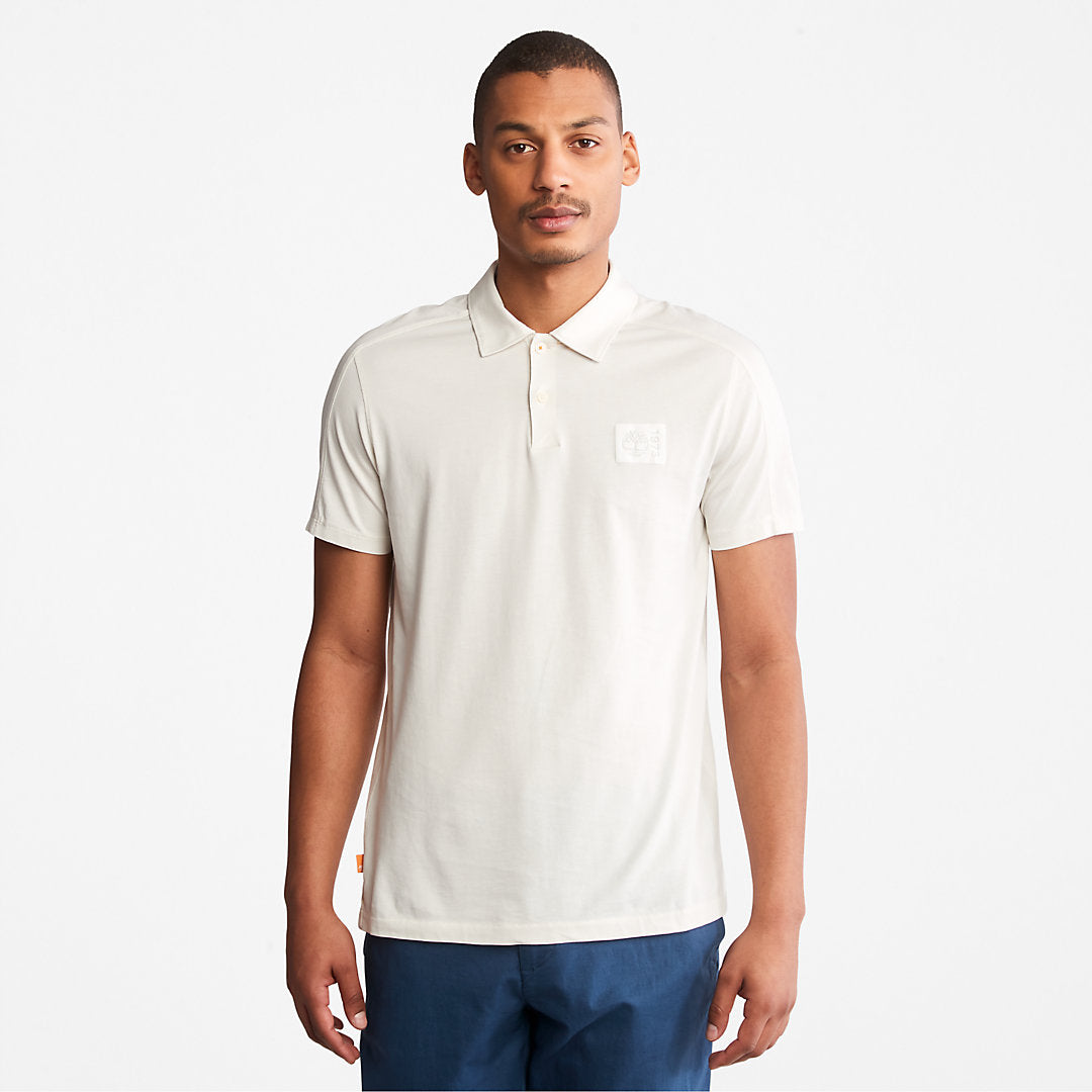 Mens TimberFresh™ Supima® Cotton Polo Shirt for Men in White - Timberland
