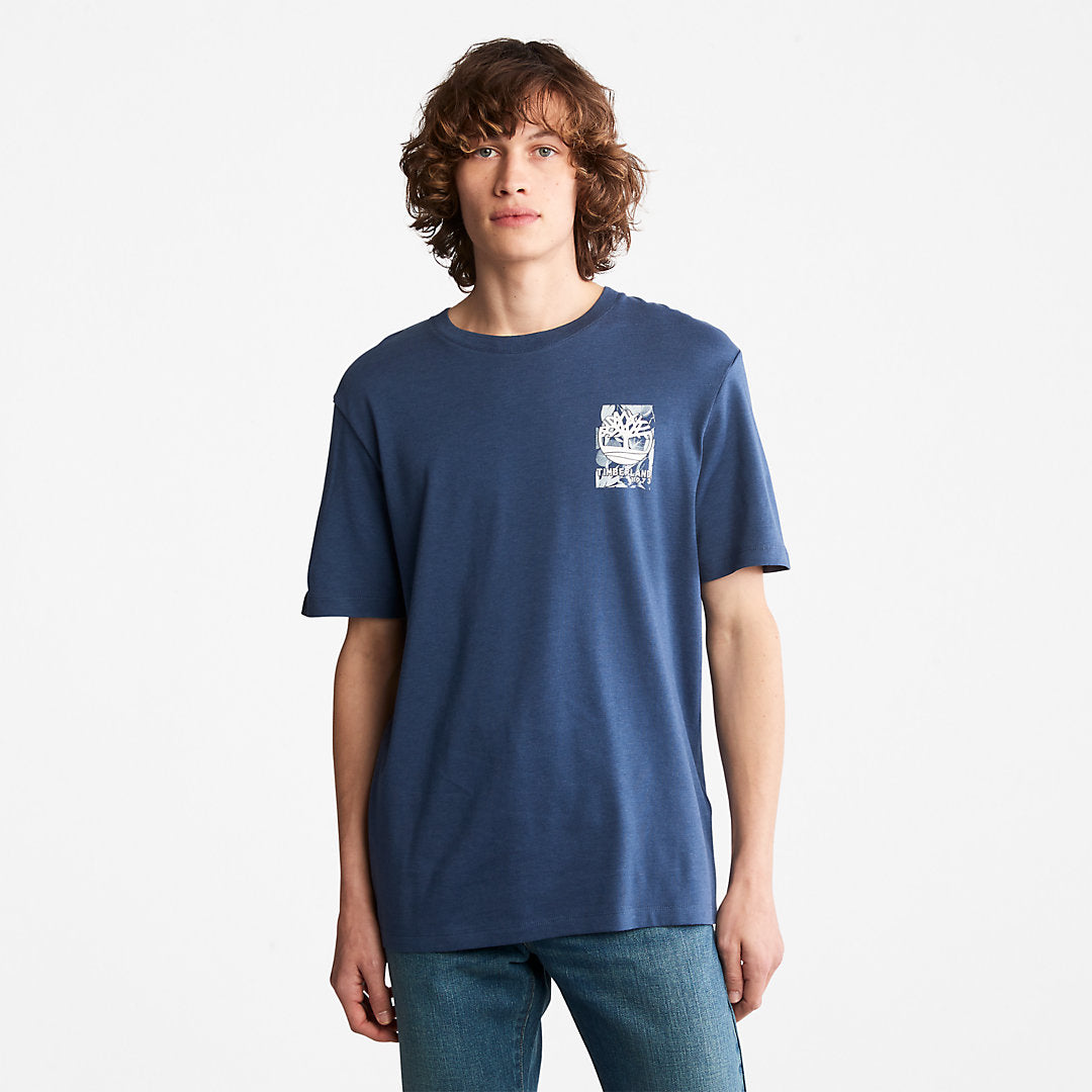 Mens Refibra™ Technology T-Shirt for Men in Blue - Timberland