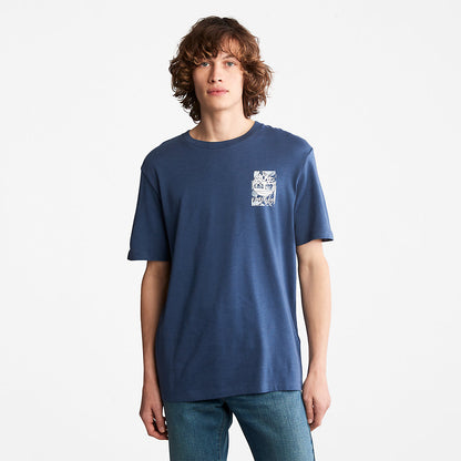 Mens Refibra™ Technology T-Shirt for Men in Blue - Timberland