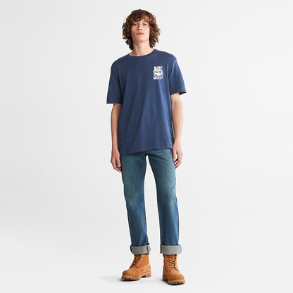 Mens Refibra™ Technology T-Shirt for Men in Blue - Timberland