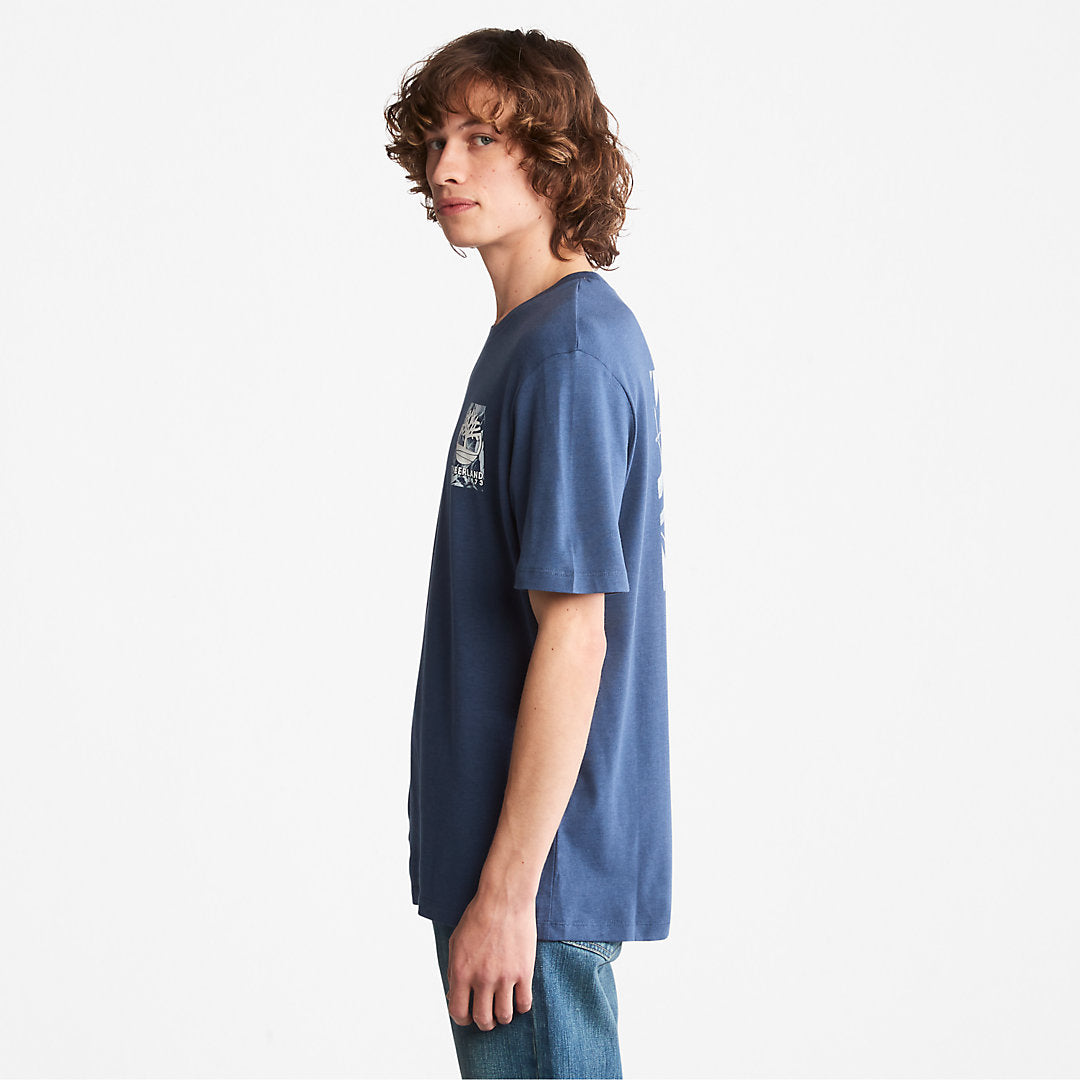Mens Refibra™ Technology T-Shirt for Men in Blue - Timberland