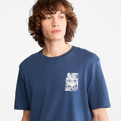 Mens Refibra™ Technology T-Shirt for Men in Blue - Timberland