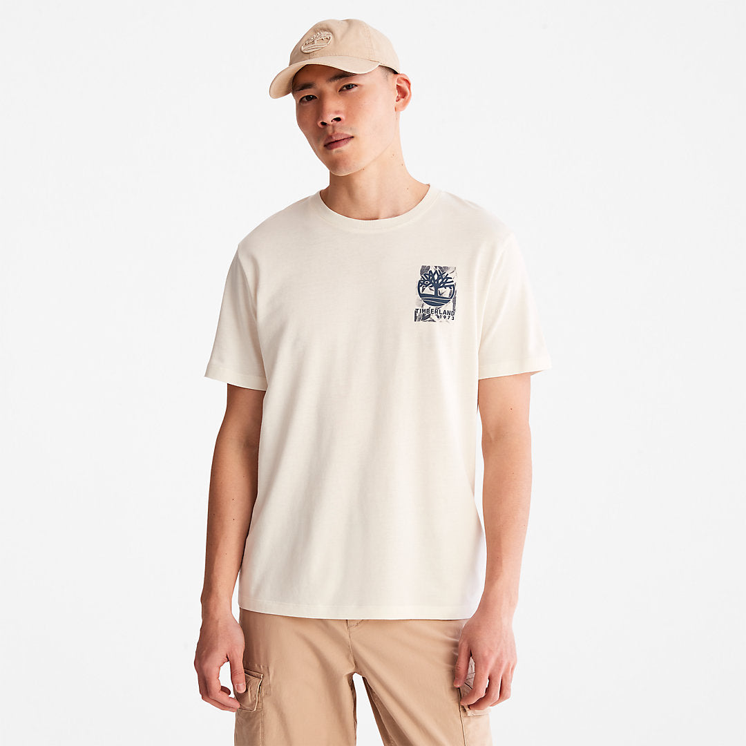 Mens Refibra™ Technology T-Shirt for Men in White - Timberland