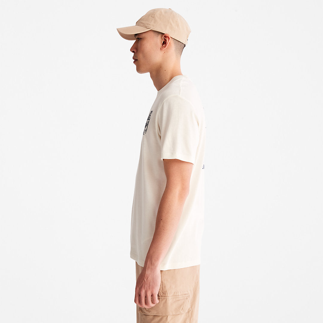 Mens Refibra™ Technology T-Shirt for Men in White - Timberland