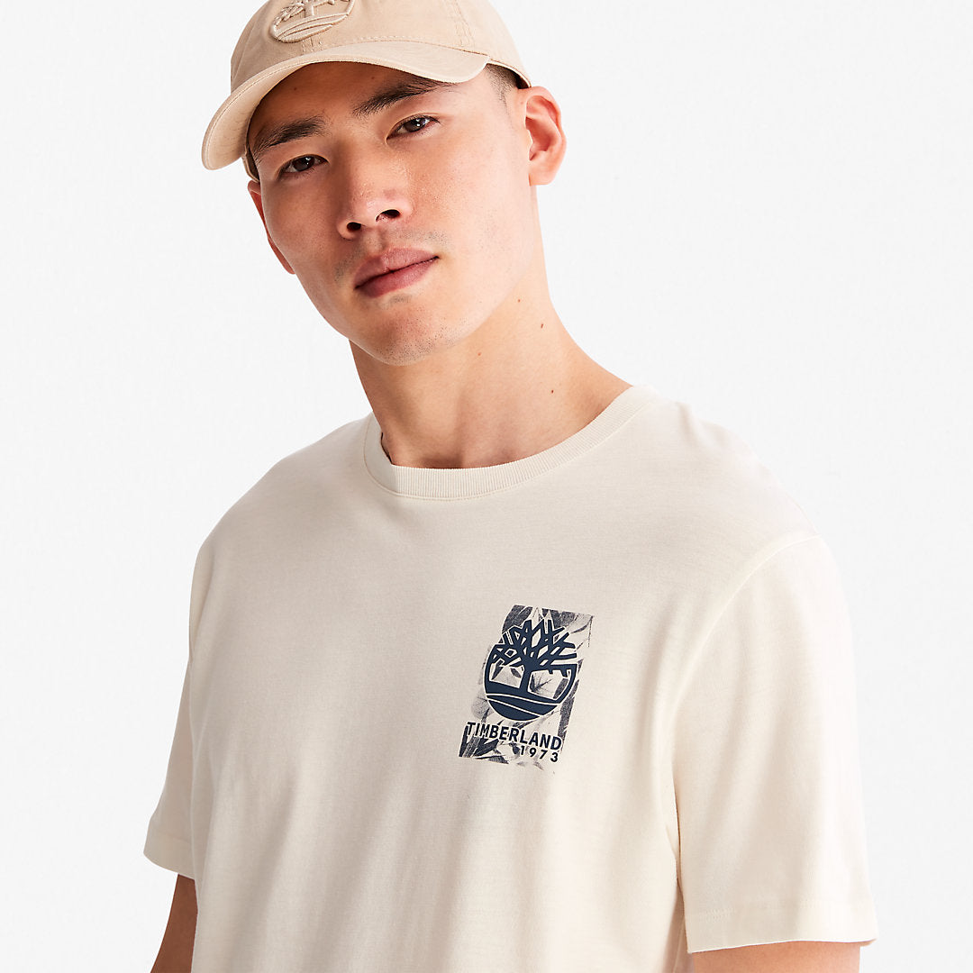 Mens Refibra™ Technology T-Shirt for Men in White - Timberland