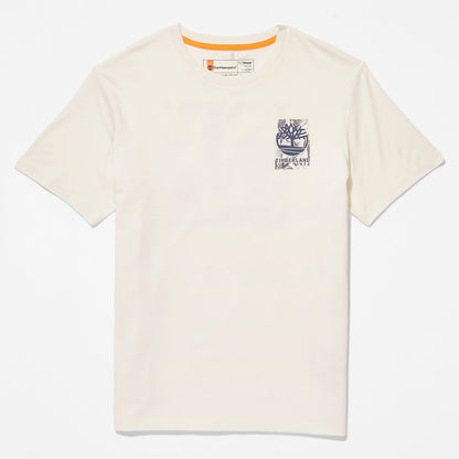 Mens Refibra™ Technology T-Shirt for Men in White - Timberland