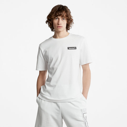 Mens All Gender Heavyweight Badge T-Shirt in White - Timberland