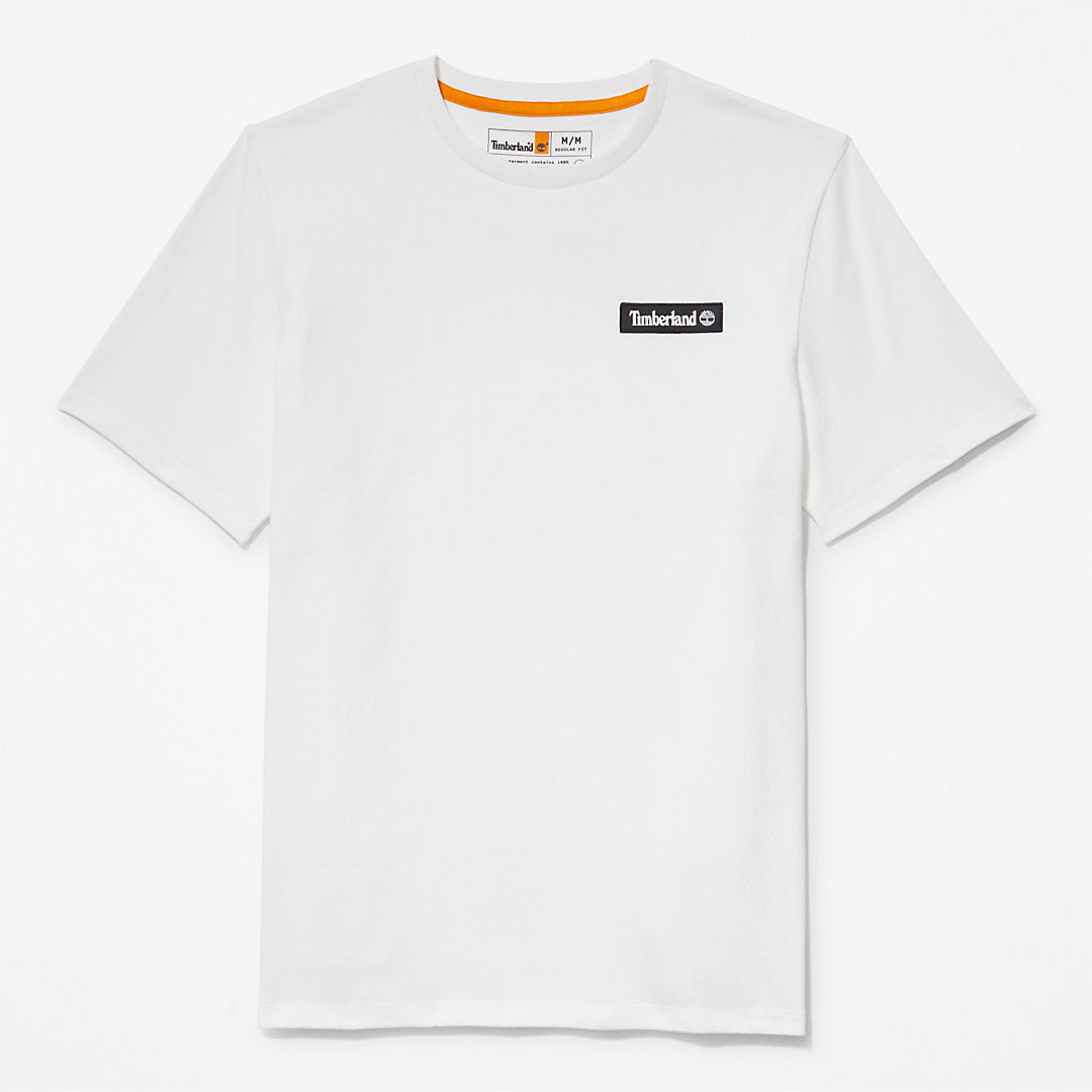 Mens All Gender Heavyweight Badge T-Shirt in White - Timberland