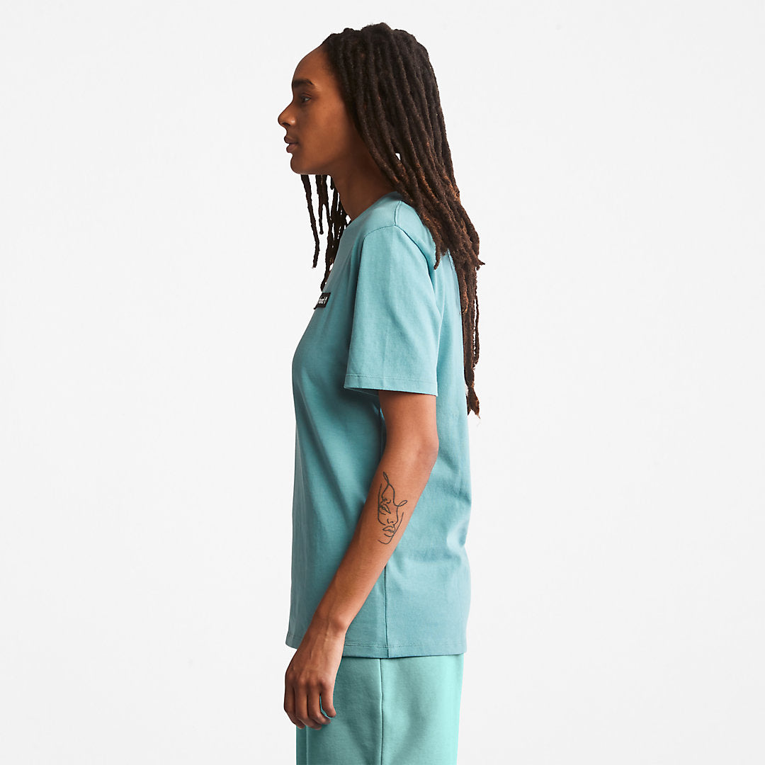 Mens All Gender Heavyweight Badge T-Shirt in Green - Timberland