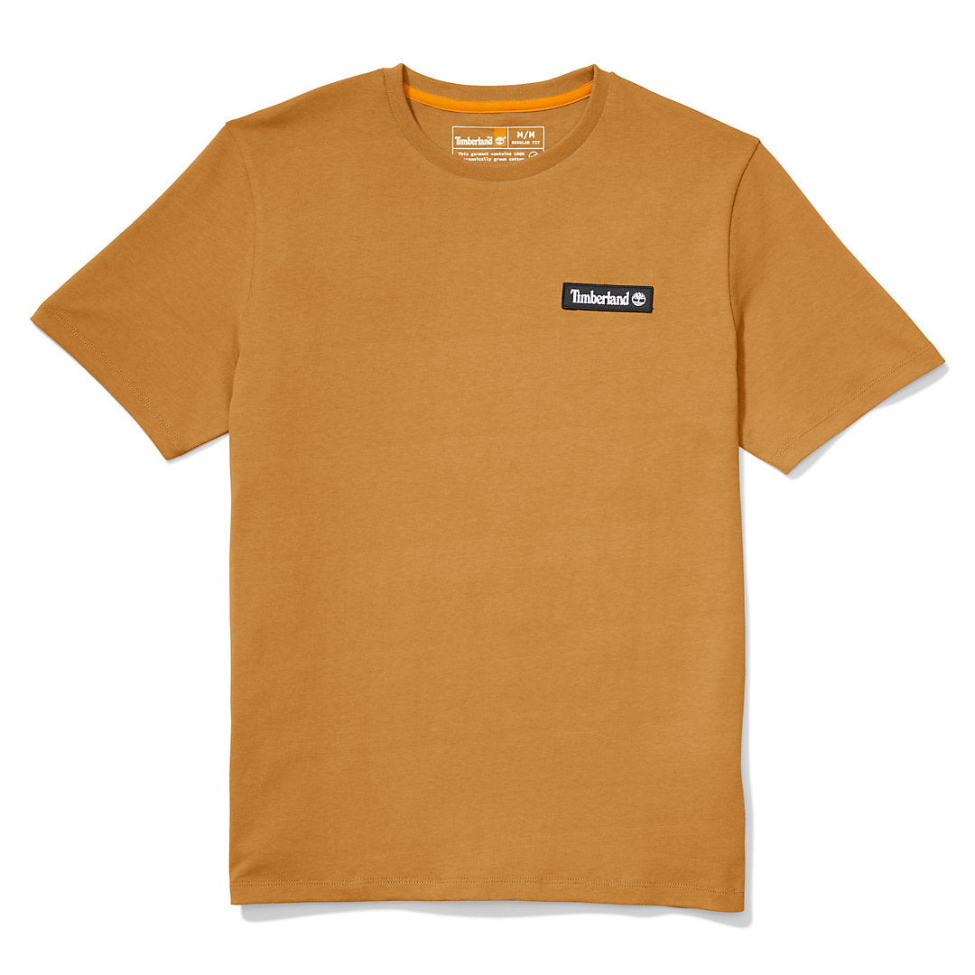 Mens All Gender Heavyweight Badge T-Shirt in Yellow - Timberland