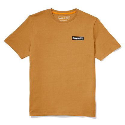 Mens All Gender Heavyweight Badge T-Shirt in Yellow - Timberland
