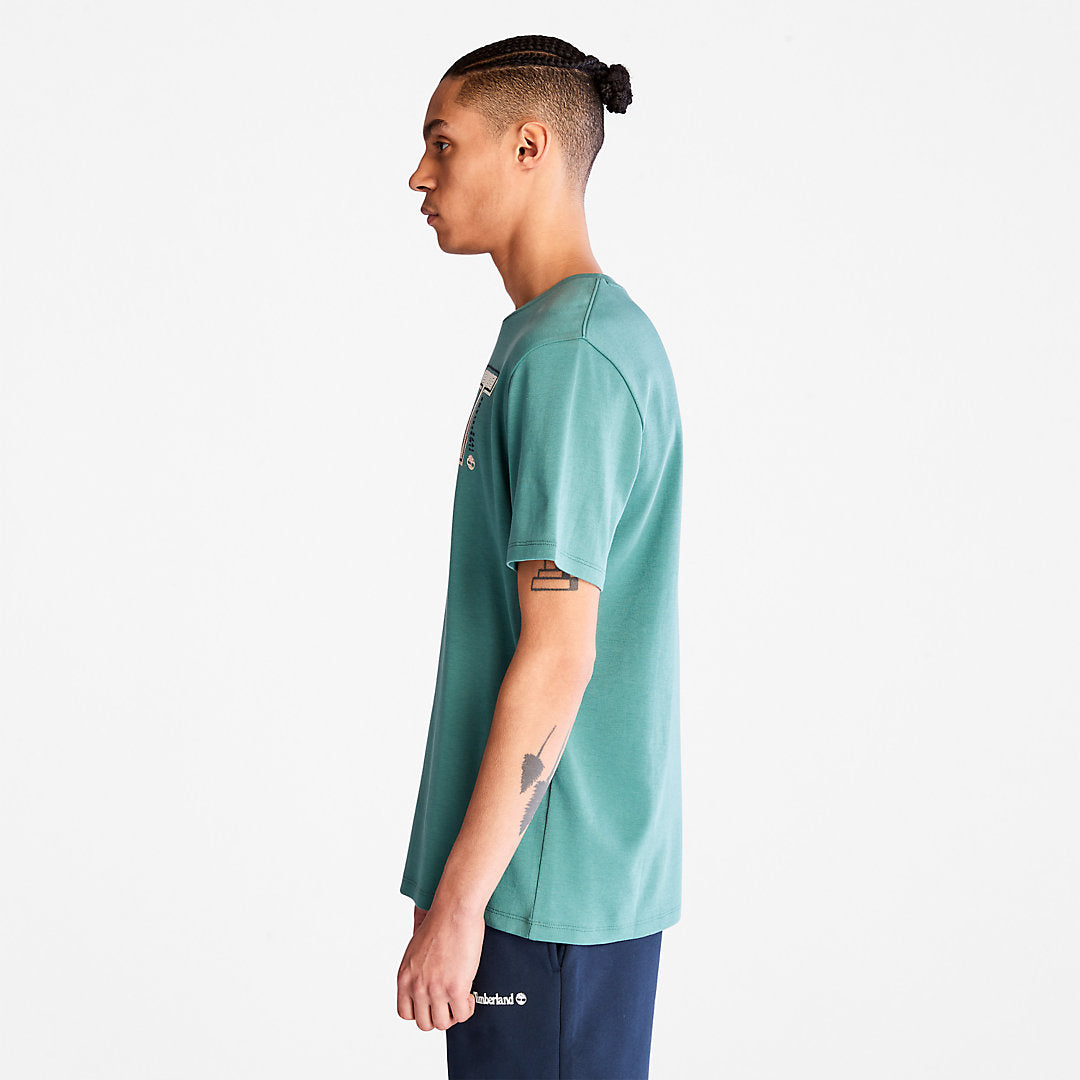 Mens Interlock TimberFresh™ T-Shirt for Men in Green - Timberland
