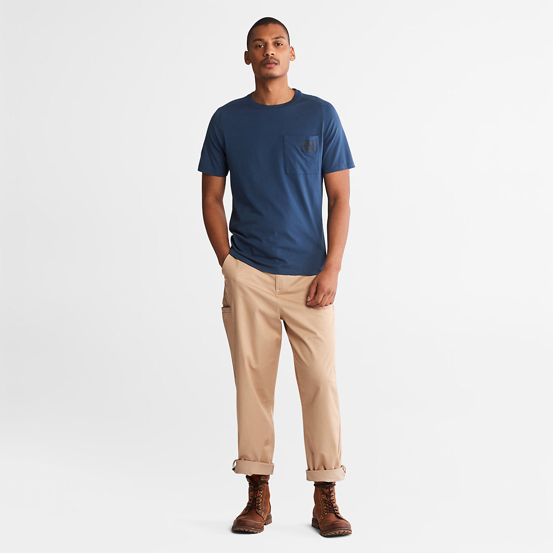 Mens Eco-Ready Supima® Cotton TimberFresh™ T-Shirt for Men in Blue - Timberland