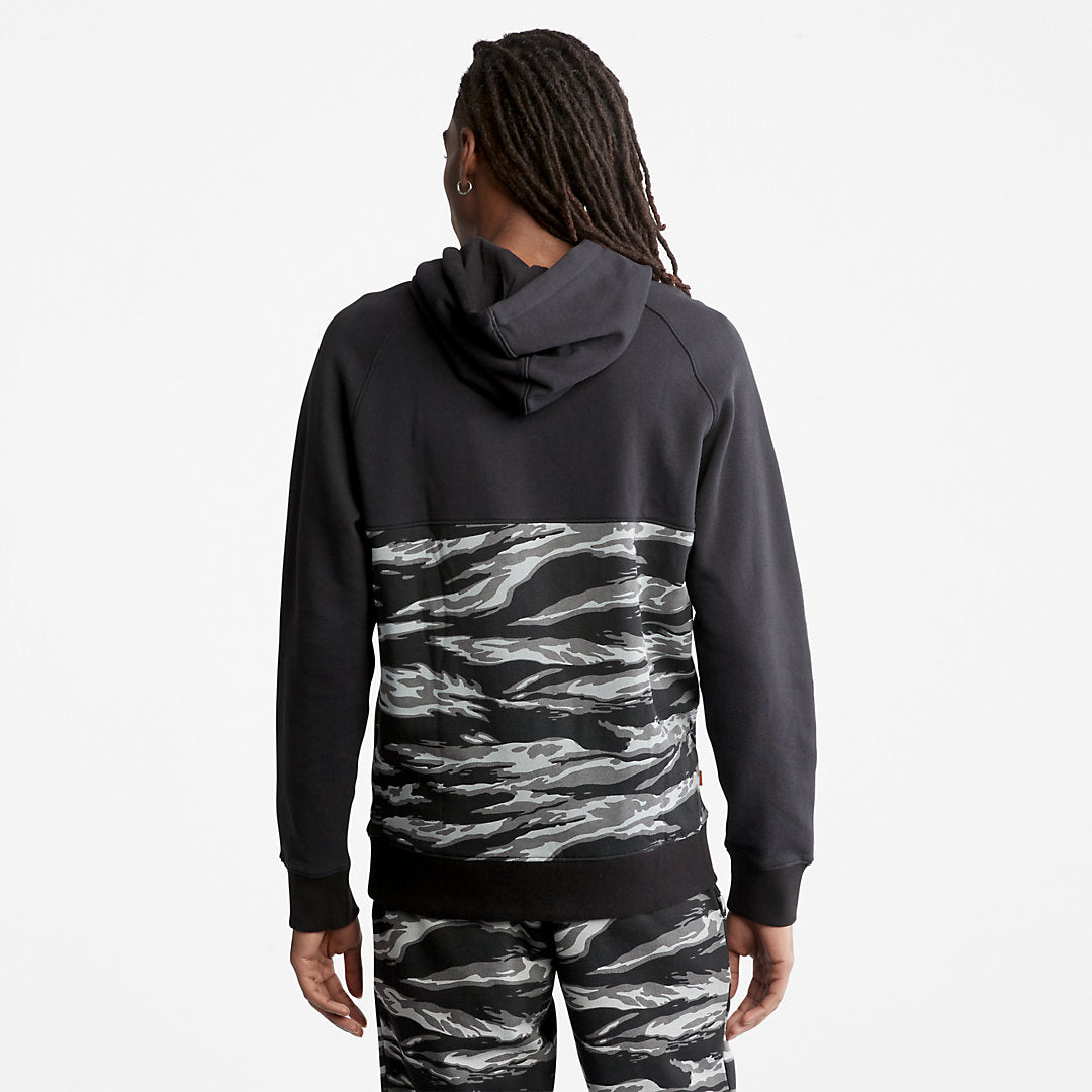 Mens White Tiger Print Hoodie for Men in Camo - Timberland