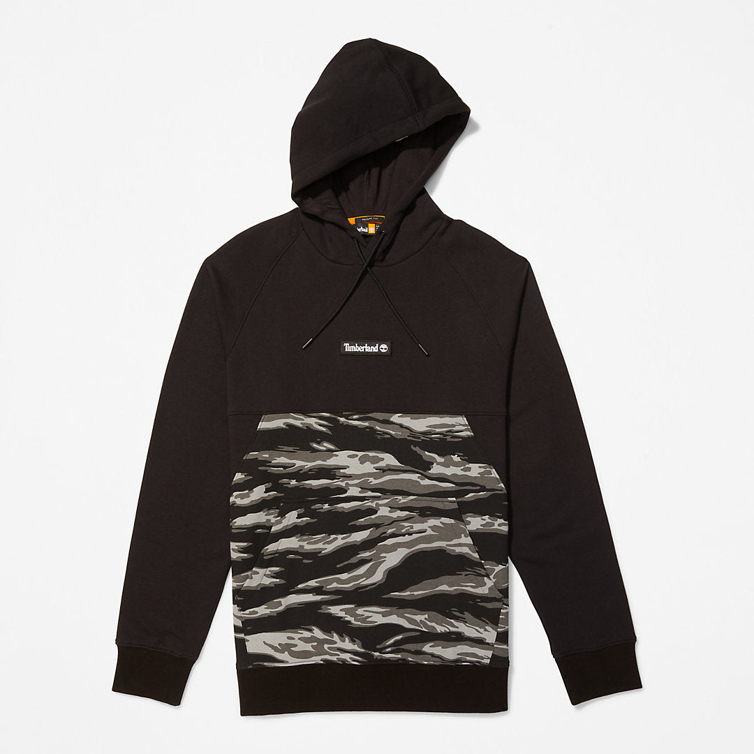 Mens White Tiger Print Hoodie for Men in Camo - Timberland