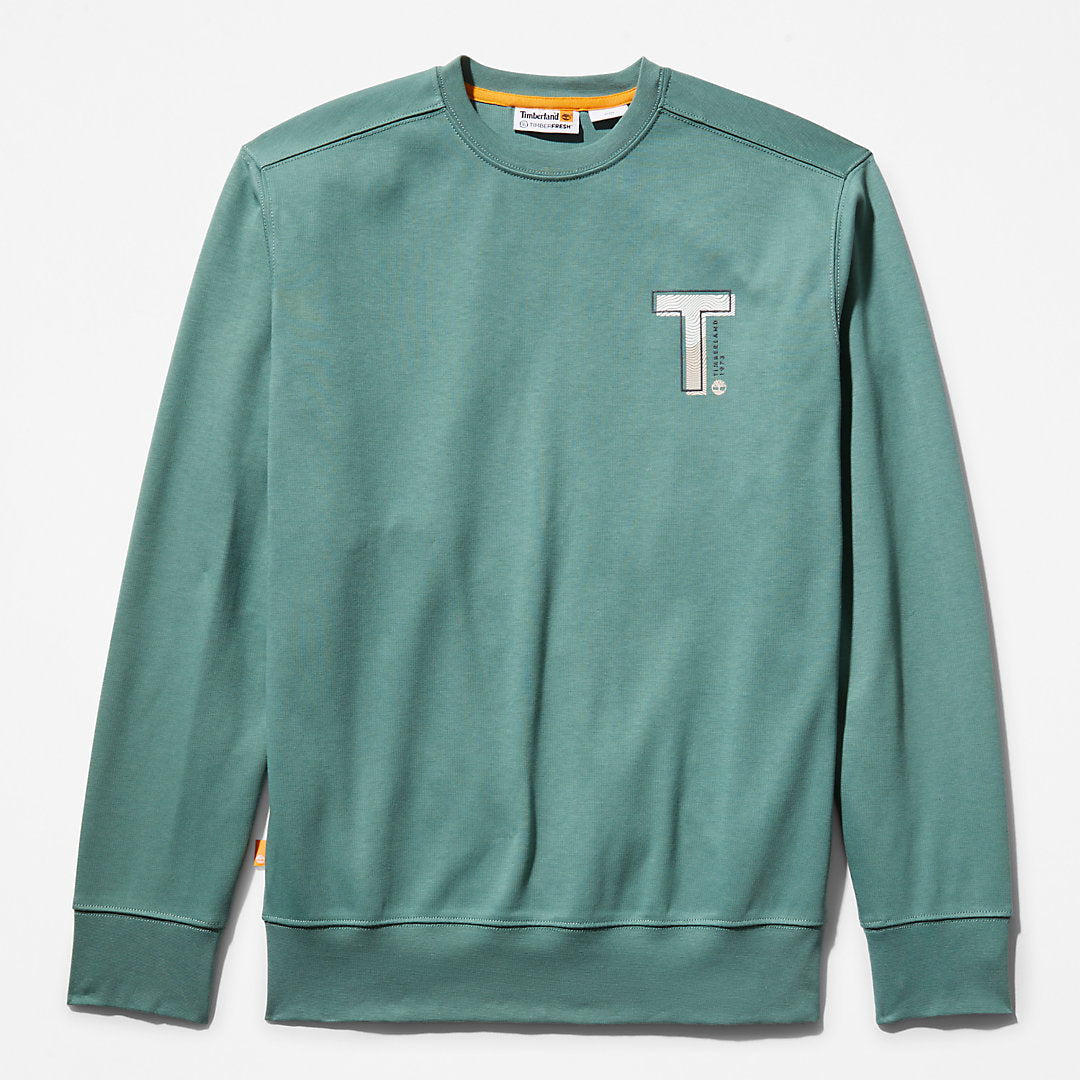 Mens Sweatshirt with TimberFresh™ Technology for Men in Green - Timberland