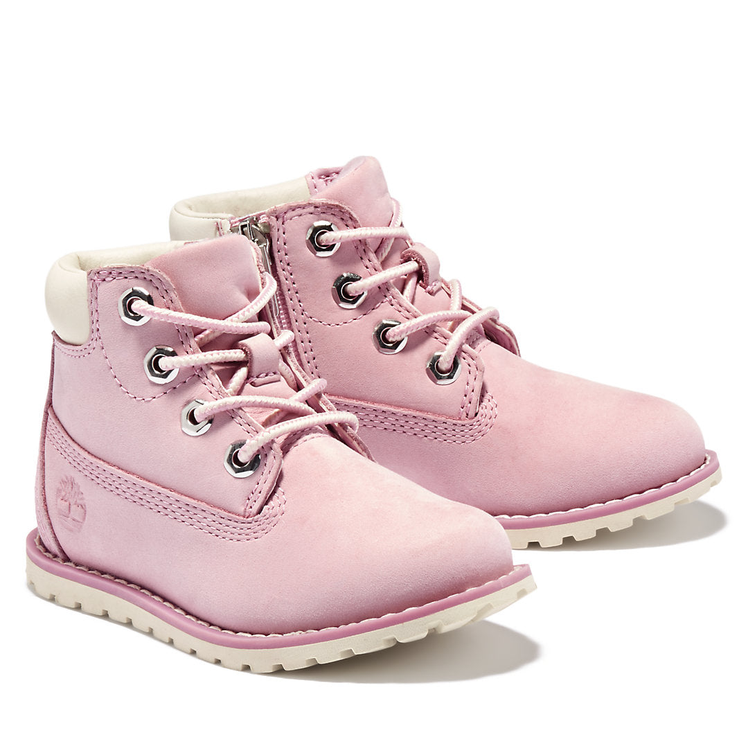 Kids Toddler Pokey Pine 6-Inch Side-Zip Boots in Pink - Timberland