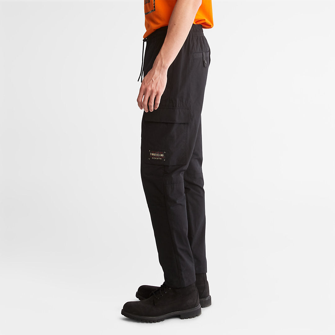 Mens Water-Repellent Cargo Trousers for Men in Black - Timberland