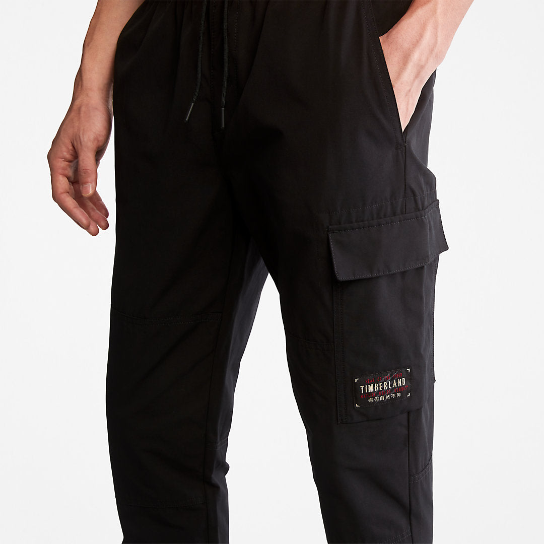 Mens Water-Repellent Cargo Trousers for Men in Black - Timberland